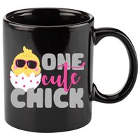 One Cute Chick Funny 11oz C Handle Ceramic Mug