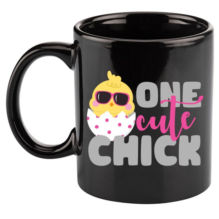 One Cute Chick Funny 11oz C Handle Ceramic Mug