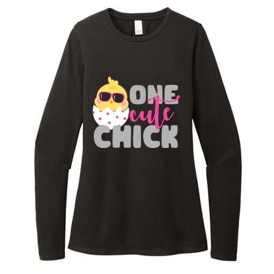 One Cute Chick Funny Womens CVC Long Sleeve Shirt