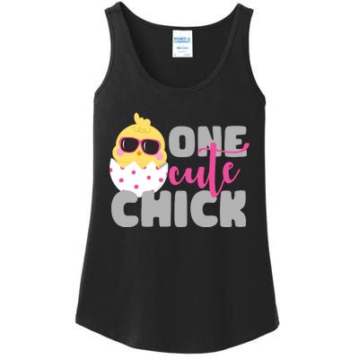 One Cute Chick Funny Ladies Essential Tank