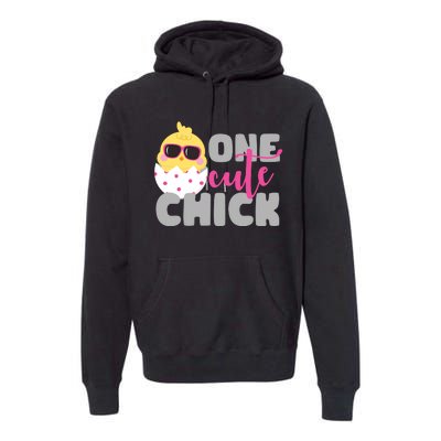 One Cute Chick Funny Premium Hoodie