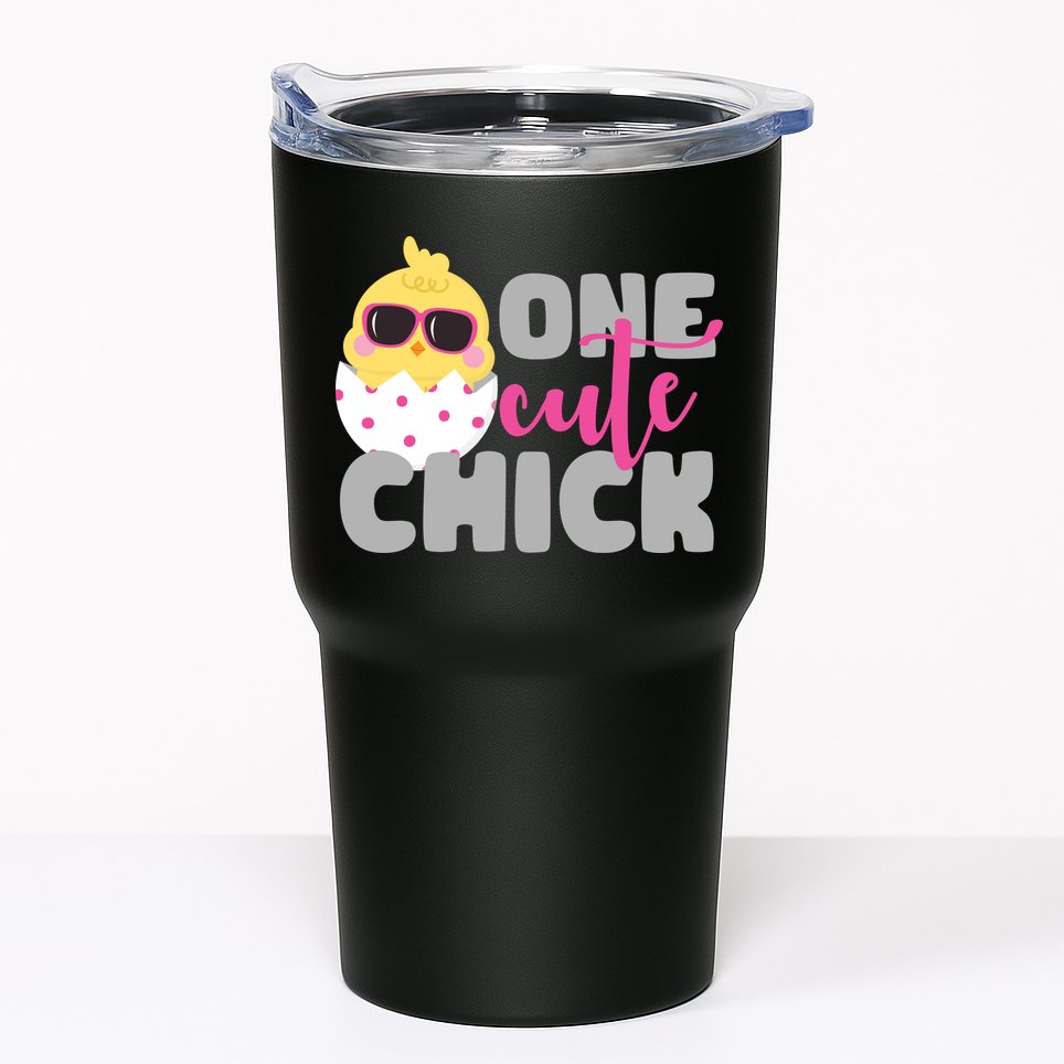 One Cute Chick Funny Tumbler