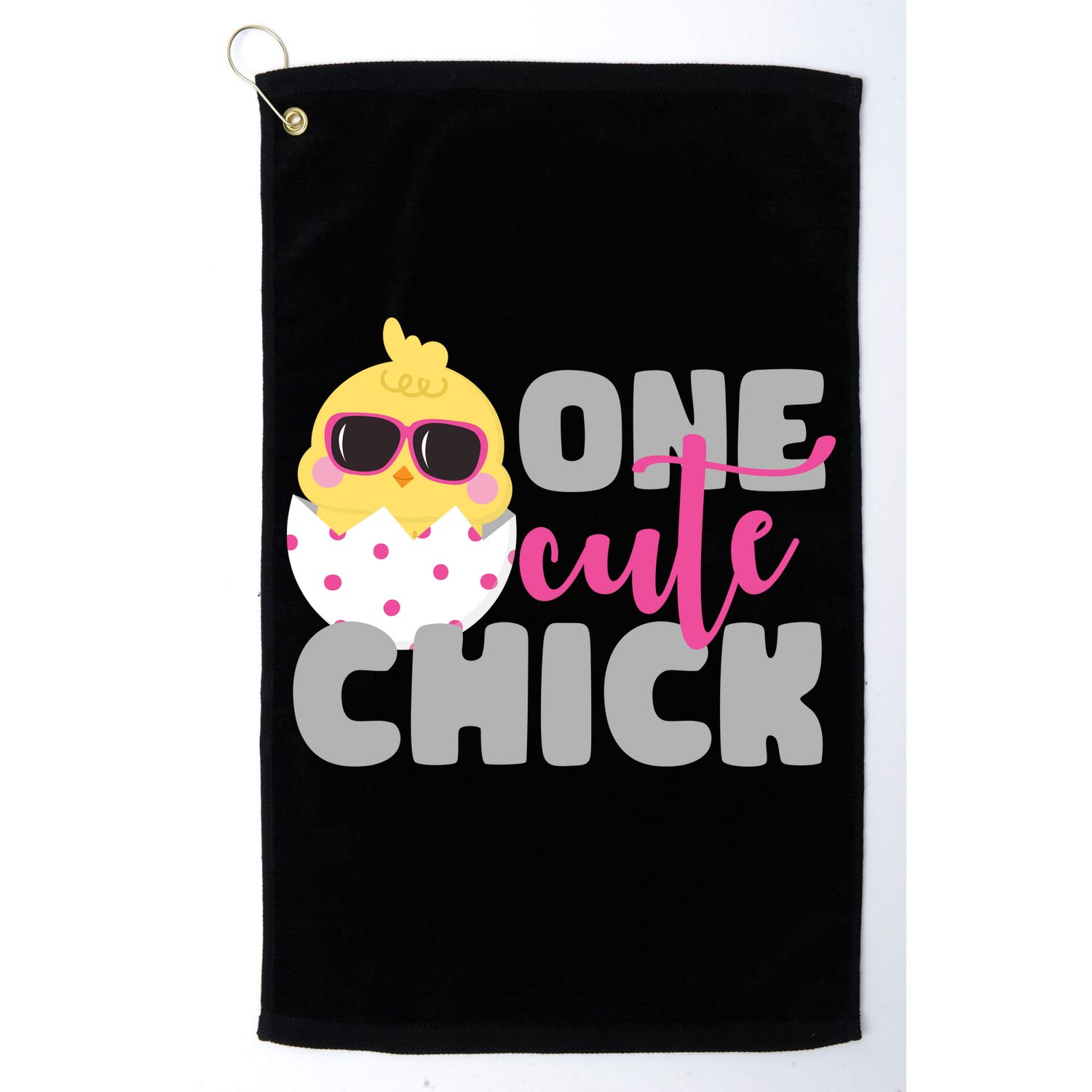 One Cute Chick Funny Golf Towel