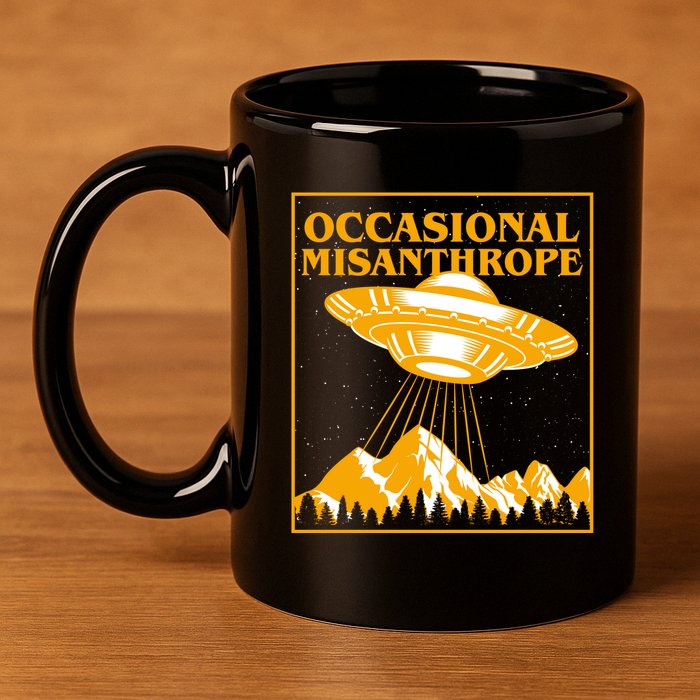 Occasional Misanthrope UFO 11oz C Handle Ceramic Mug
