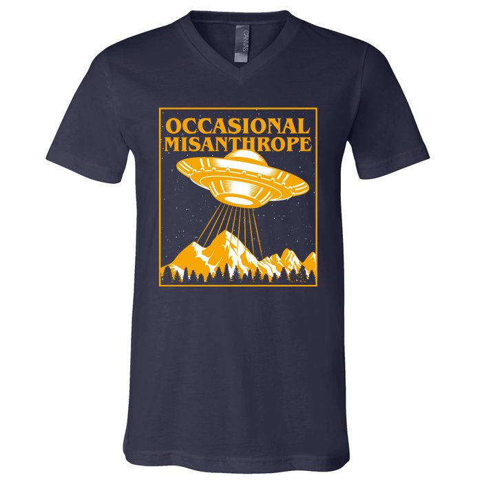 Occasional Misanthrope UFO V-Neck T-Shirt