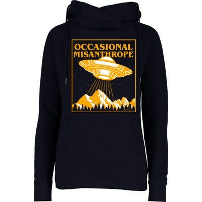 Occasional Misanthrope UFO Womens Funnel Neck Pullover Hood