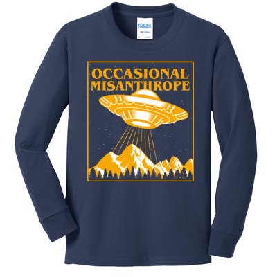 Occasional Misanthrope UFO Kids Long Sleeve Shirt