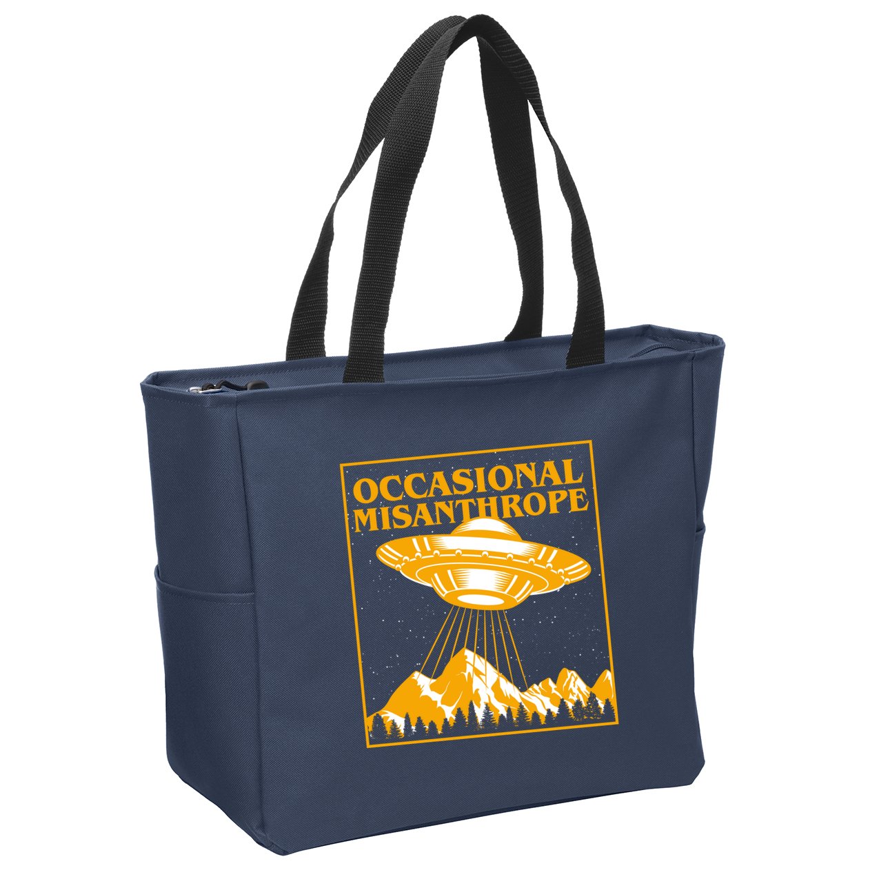 Occasional Misanthrope UFO Zip Tote Bag