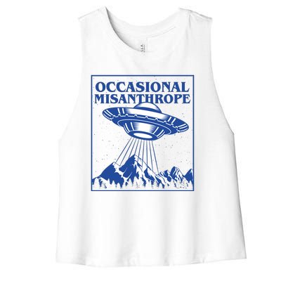 Occasional Misanthrope UFO Women's Racerback Cropped Tank