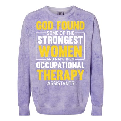 Occupational Therapy Assistants Colorblast Crewneck Sweatshirt