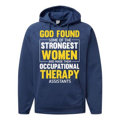 Occupational Therapy Assistants Performance Fleece Hoodie