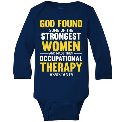 Occupational Therapy Assistants Baby Long Sleeve Bodysuit