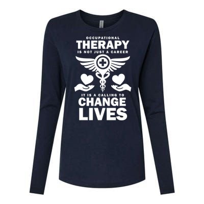 Occupational Therapy Change Lives Womens Cotton Relaxed Long Sleeve T-Shirt