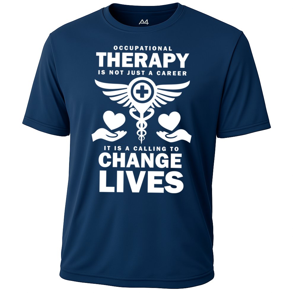 Occupational Therapy Change Lives Cooling Performance Crew T-Shirt