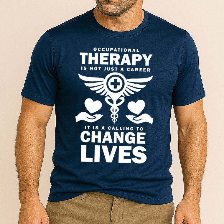 Occupational Therapy Change Lives Cooling Performance Crew T-Shirt