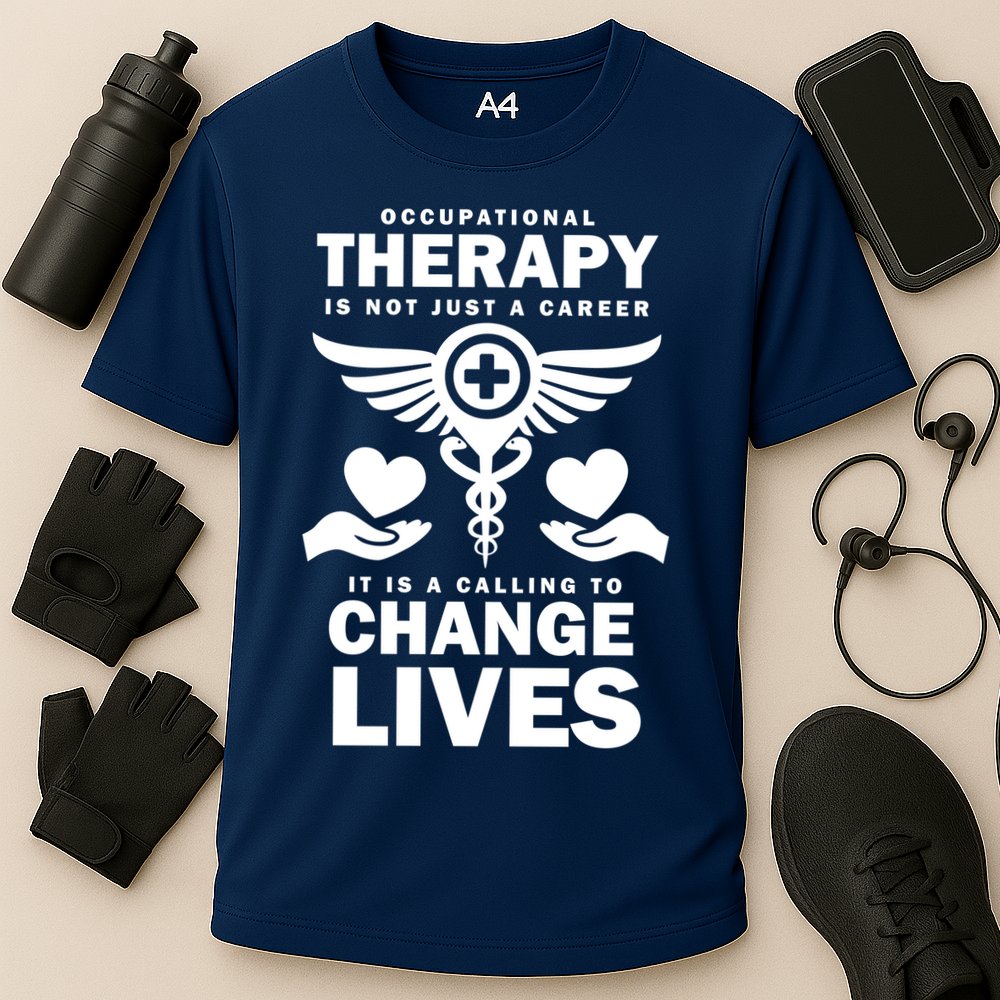 Occupational Therapy Change Lives Cooling Performance Crew T-Shirt