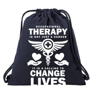 Occupational Therapy Change Lives Drawstring Bag