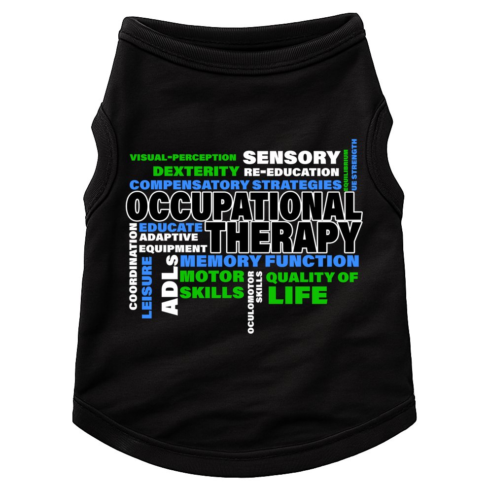 Occupational Therapy Word Cloud Doggie Tank