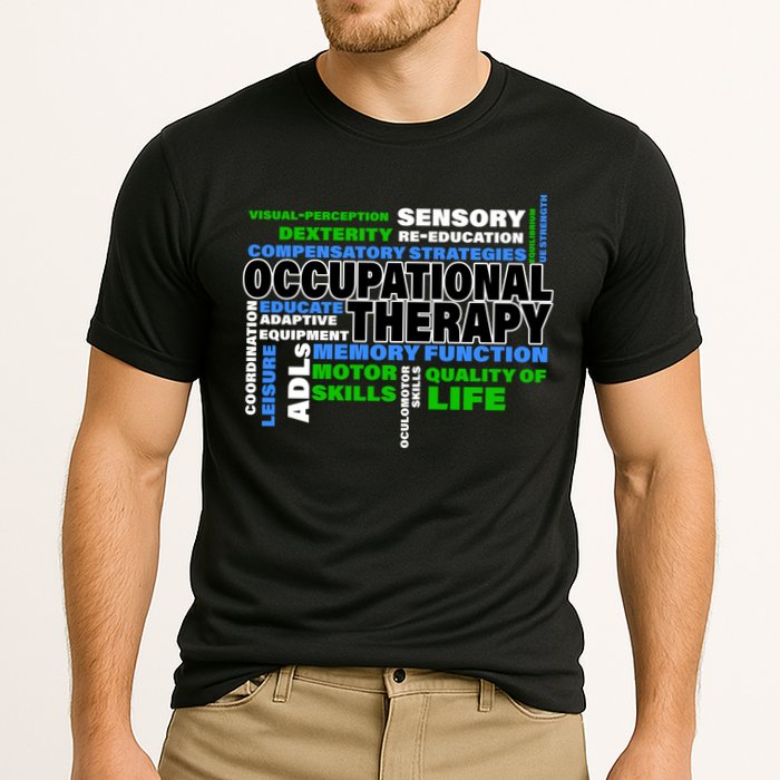 Occupational Therapy Word Cloud Cooling Performance Crew T-Shirt