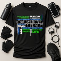 Occupational Therapy Word Cloud Cooling Performance Crew T-Shirt