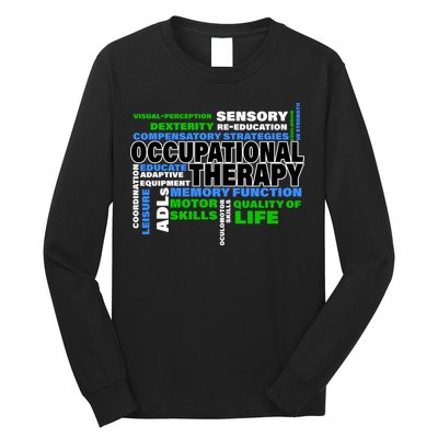 Occupational Therapy Word Cloud Long Sleeve Shirt