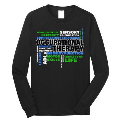 Occupational Therapy Word Cloud Long Sleeve Shirt