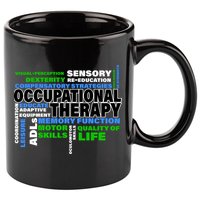 Occupational Therapy Word Cloud 11oz C Handle Ceramic Mug