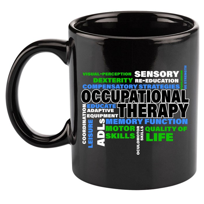 Occupational Therapy Word Cloud 11oz C Handle Ceramic Mug