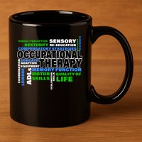 Occupational Therapy Word Cloud 11oz C Handle Ceramic Mug