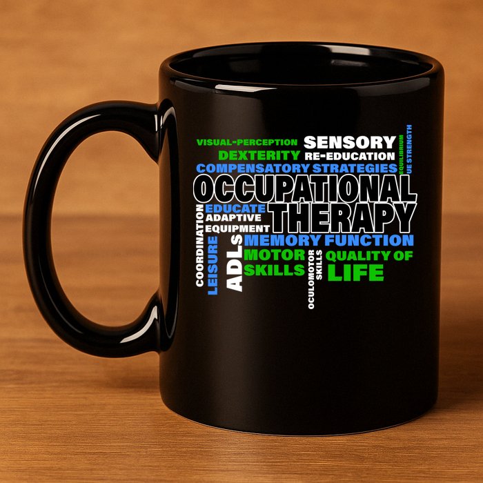 Occupational Therapy Word Cloud 11oz C Handle Ceramic Mug