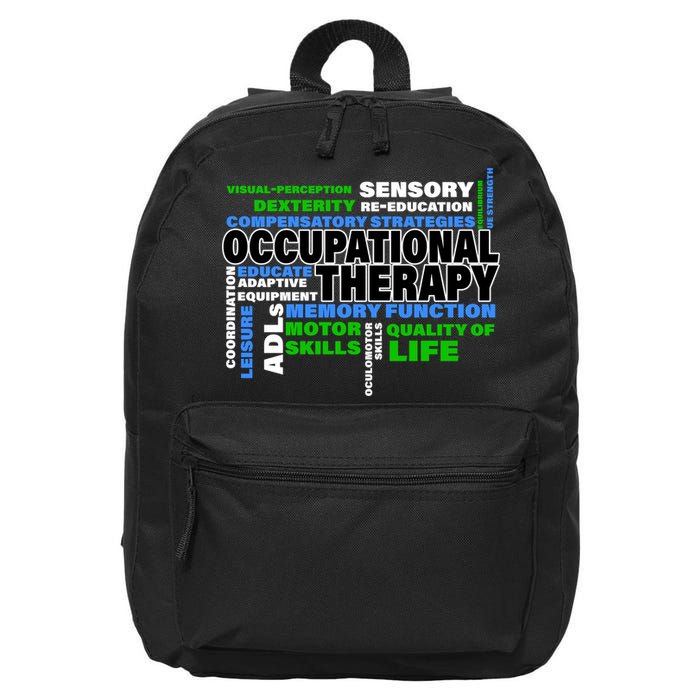 Occupational Therapy Word Cloud 16 in Basic Backpack