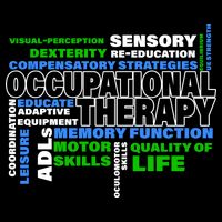 Occupational Therapy Word Cloud 16 in Basic Backpack