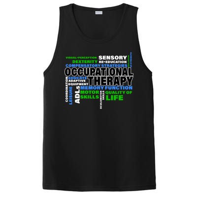 Occupational Therapy Word Cloud PosiCharge Competitor Tank