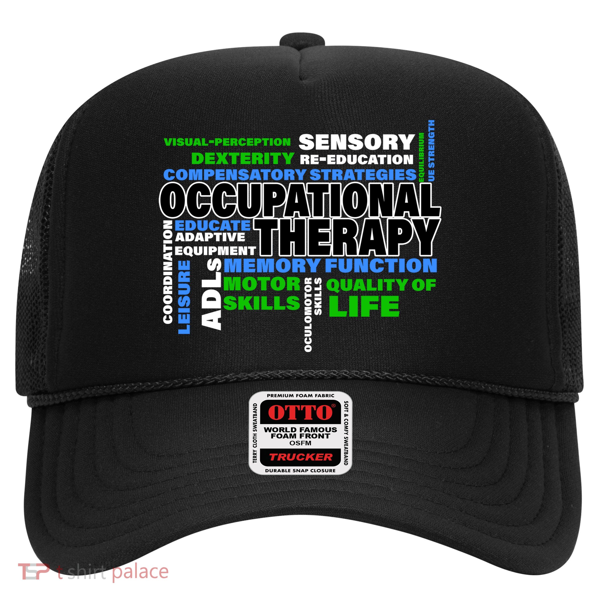Occupational Therapy Word Cloud Trucker Hat