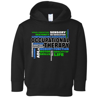Occupational Therapy Word Cloud Toddler Hoodie
