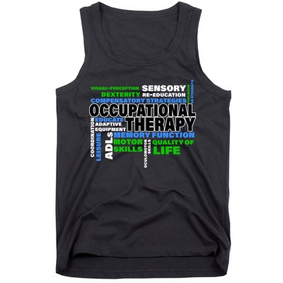 Occupational Therapy Word Cloud Tank Top