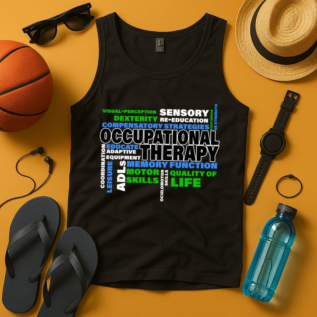 Occupational Therapy Word Cloud Tank Top