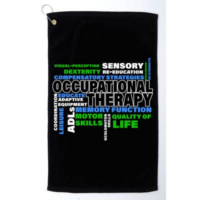 Occupational Therapy Word Cloud Golf Towel