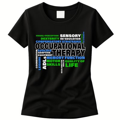 Occupational Therapy Word Cloud Womens T-Shirt
