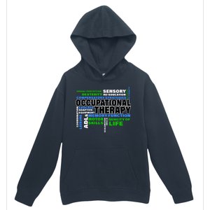 Occupational Therapy Word Cloud Urban Pullover Hoodie