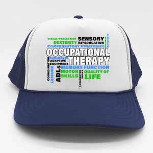 Occupational Therapy Word Cloud Trucker Hat