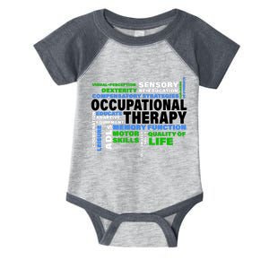 Occupational Therapy Word Cloud Infant Baby Jersey Bodysuit