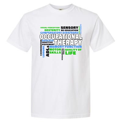 Occupational Therapy Word Cloud Garment-Dyed Heavyweight T-Shirt