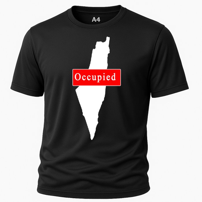 Occupied Palestine Free Gaza Anti Israel Cooling Performance Crew T-Shirt