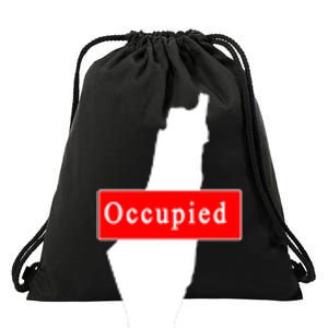 Occupied Palestine Free Gaza Anti Israel Drawstring Bag