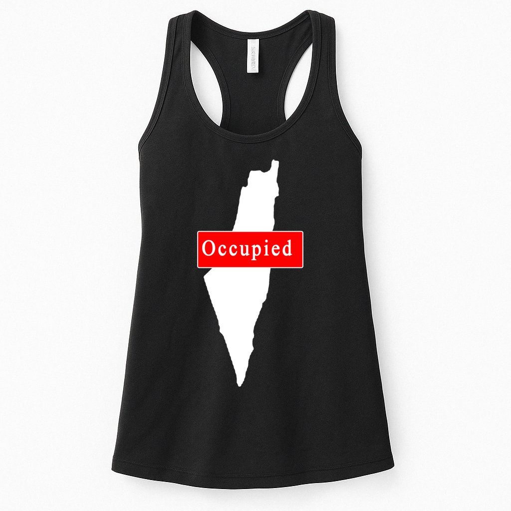 Occupied Palestine Free Gaza Anti Israel Womens Tank Top