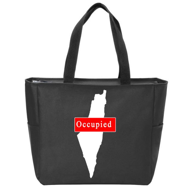 Occupied Palestine Free Gaza Anti Israel Zip Tote Bag