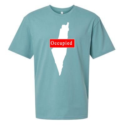 Occupied Palestine Free Gaza Anti Israel Sueded Cloud Jersey T-Shirt