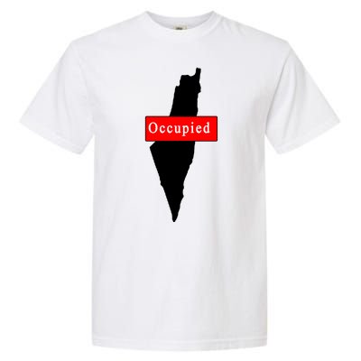 Occupied Palestine Free Gaza Anti Israel Garment-Dyed Heavyweight T-Shirt