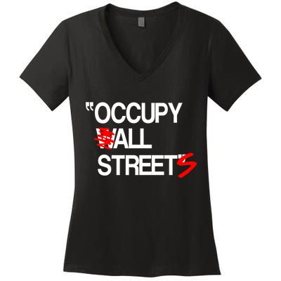 Occupy All Streets Women's V-Neck T-Shirt